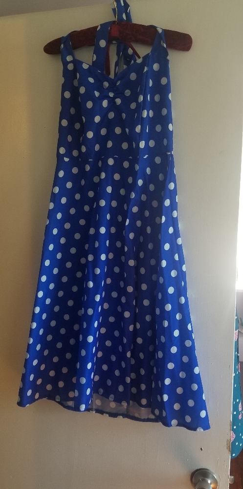 Retro polka dot dress